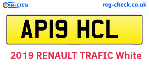 AP19HCL are the vehicle registration plates.