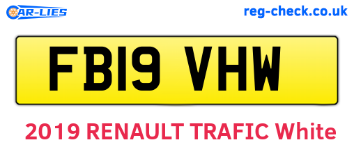 FB19VHW are the vehicle registration plates.