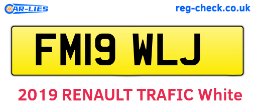 FM19WLJ are the vehicle registration plates.