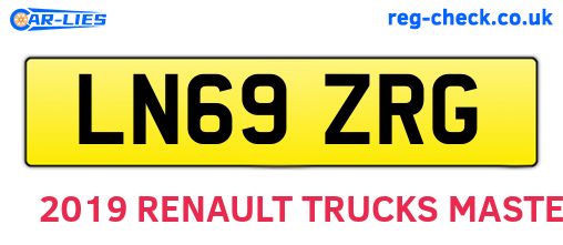 LN69ZRG are the vehicle registration plates.