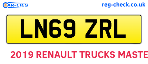 LN69ZRL are the vehicle registration plates.
