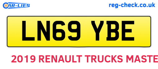 LN69YBE are the vehicle registration plates.