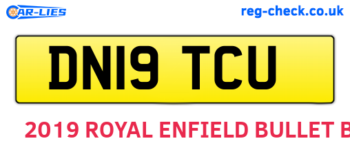 DN19TCU are the vehicle registration plates.
