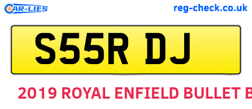 S55RDJ are the vehicle registration plates.
