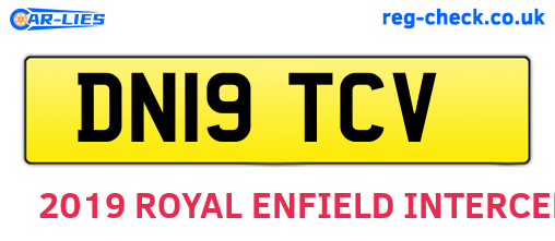 DN19TCV are the vehicle registration plates.