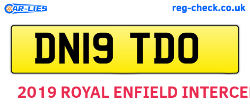 DN19TDO are the vehicle registration plates.