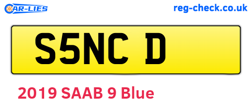 S5NCD are the vehicle registration plates.