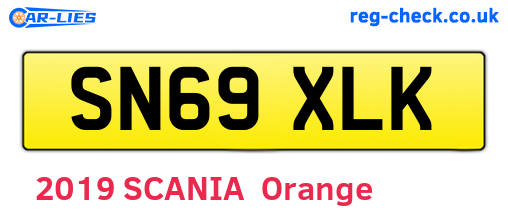 SN69XLK are the vehicle registration plates.