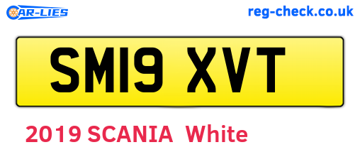 SM19XVT are the vehicle registration plates.