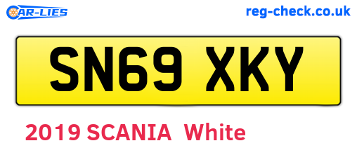 SN69XKY are the vehicle registration plates.