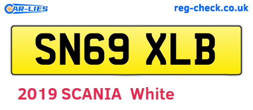 SN69XLB are the vehicle registration plates.