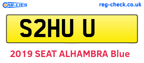 S2HUU are the vehicle registration plates.