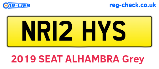 NR12HYS are the vehicle registration plates.