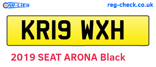 KR19WXH are the vehicle registration plates.