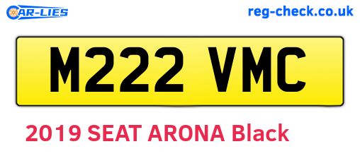 M222VMC are the vehicle registration plates.