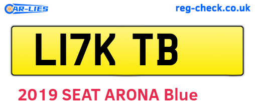 L17KTB are the vehicle registration plates.