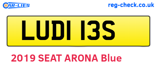 LUD113S are the vehicle registration plates.