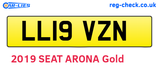 LL19VZN are the vehicle registration plates.