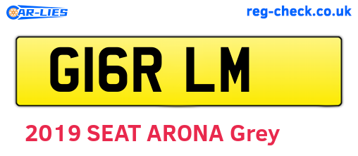 G16RLM are the vehicle registration plates.
