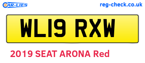 WL19RXW are the vehicle registration plates.