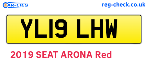 YL19LHW are the vehicle registration plates.