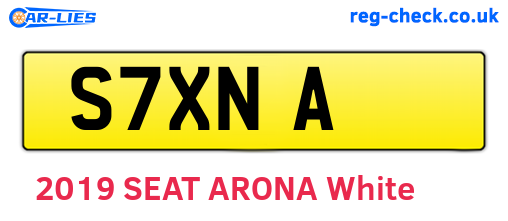 S7XNA are the vehicle registration plates.