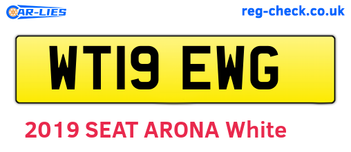WT19EWG are the vehicle registration plates.