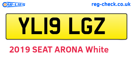 YL19LGZ are the vehicle registration plates.