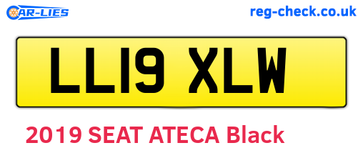 LL19XLW are the vehicle registration plates.