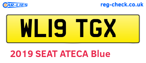 WL19TGX are the vehicle registration plates.