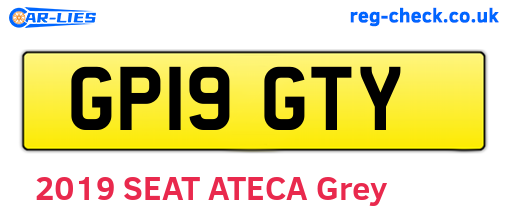 GP19GTY are the vehicle registration plates.
