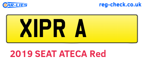 X1PRA are the vehicle registration plates.