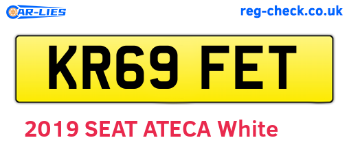 KR69FET are the vehicle registration plates.