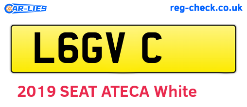 L6GVC are the vehicle registration plates.