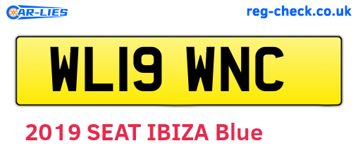 WL19WNC are the vehicle registration plates.