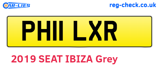 PH11LXR are the vehicle registration plates.