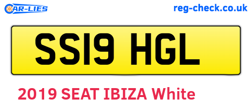 SS19HGL are the vehicle registration plates.
