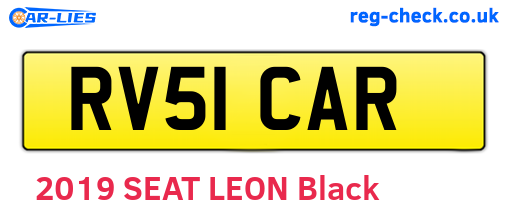 RV51CAR are the vehicle registration plates.