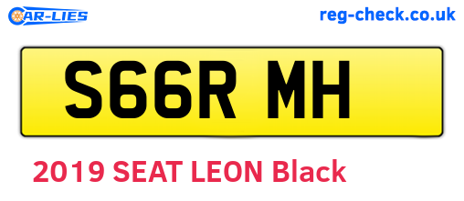 S66RMH are the vehicle registration plates.