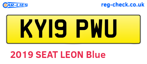 KY19PWU are the vehicle registration plates.