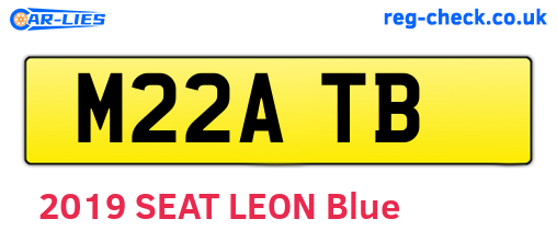 M22ATB are the vehicle registration plates.