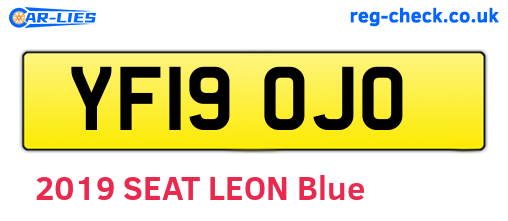 YF19OJO are the vehicle registration plates.