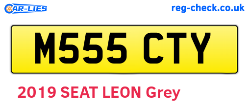 M555CTY are the vehicle registration plates.