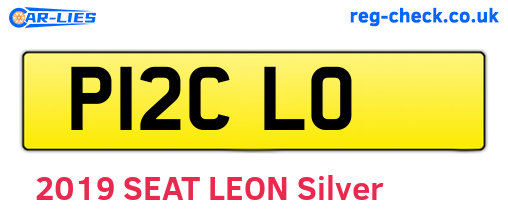 P12CLO are the vehicle registration plates.