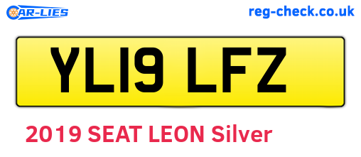 YL19LFZ are the vehicle registration plates.