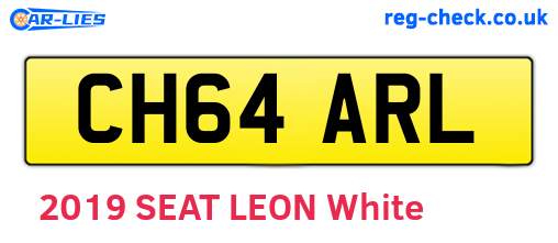 CH64ARL are the vehicle registration plates.