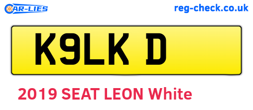 K9LKD are the vehicle registration plates.