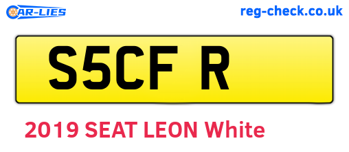 S5CFR are the vehicle registration plates.