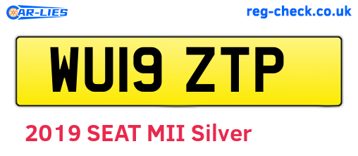 WU19ZTP are the vehicle registration plates.