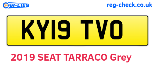 KY19TVO are the vehicle registration plates.